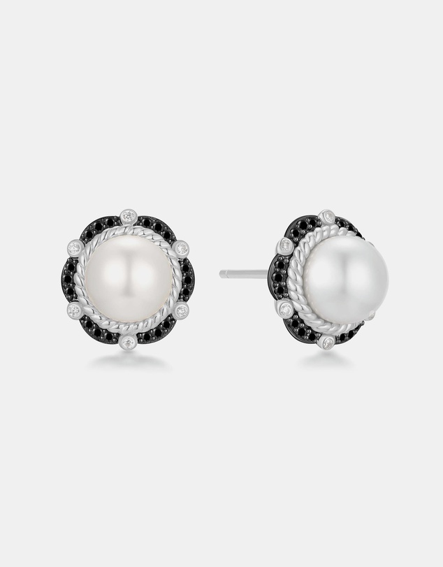 Ania Haie - Two-Tone Shell Pearl Bloom Stud Earrings