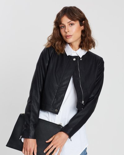 ICONIC EXCLUSIVE - Cherish Crop PU Jacket