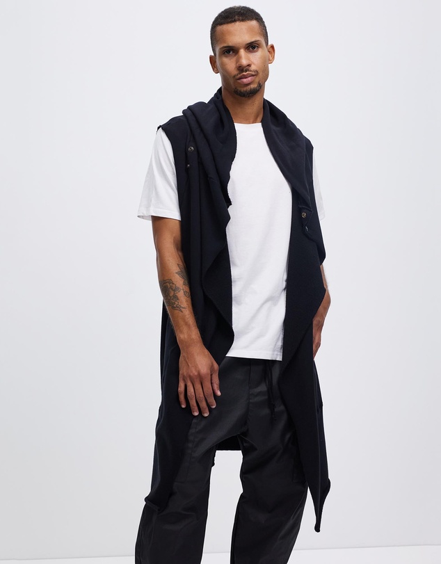 Surrounded By Ghosts - The Mercury French Terry Hooded Sleeveless Cardigan