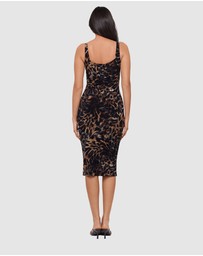 Miraclesuit Shapewear - Bastet Diva Bodycon Sleeveless Midi Shaping Dress