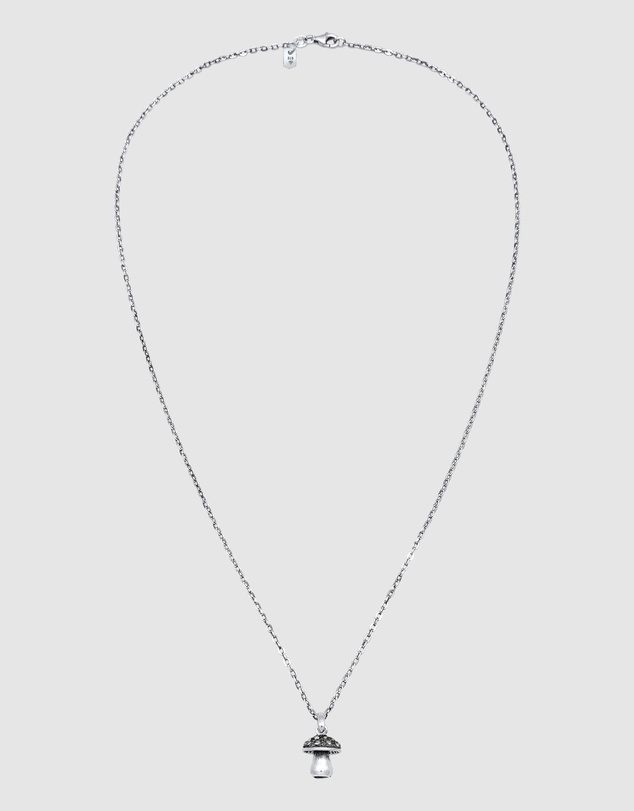 Kuzzoi - ICONIC EXCLUSIVE - Mushroom Pendant Cable Chain Necklace in 925 Silver