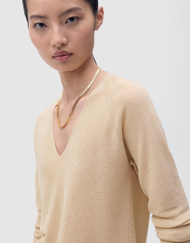 M.N.G - V-Neck Lurex Sweater