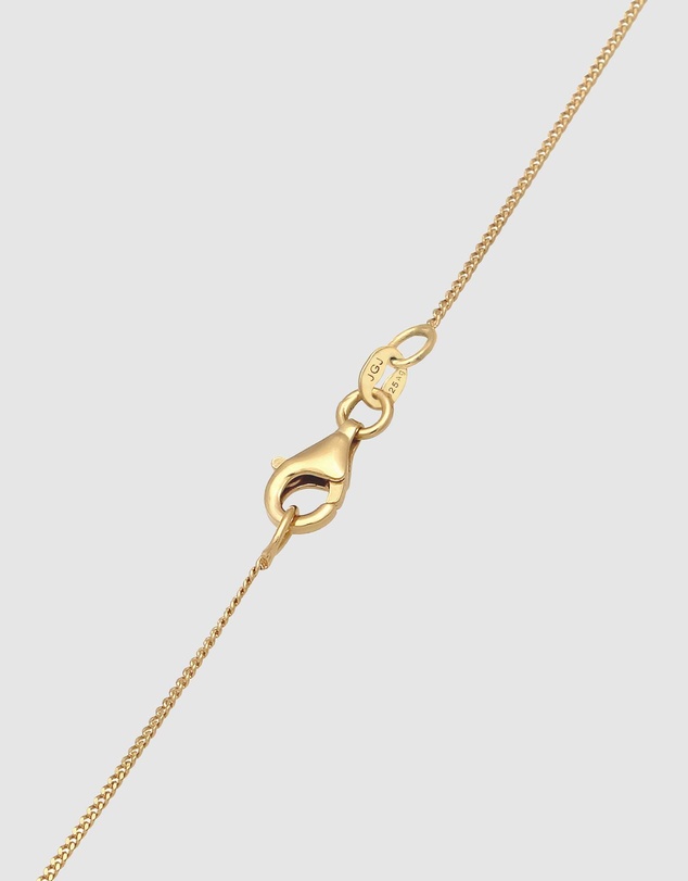 Elli Jewelry - Melted Onyx Pendant Necklace in Gold-Plated 925 Silver