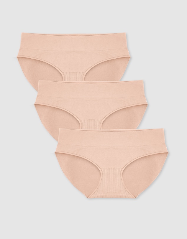 B Free Intimate Apparel - Smooth-Touch Hipster Bikini - 3 Pack