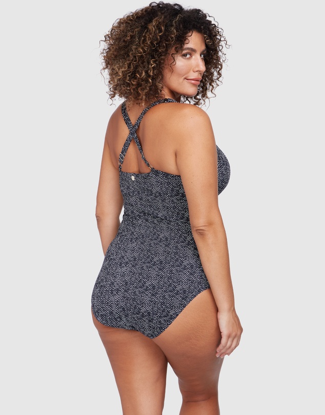 Artesands - Zig Zag Black Raphael E/F Underwire One Piece