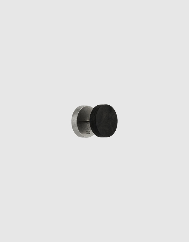 Najo - Torque 8mm Carbon Fibre & Steel Reversible Earring