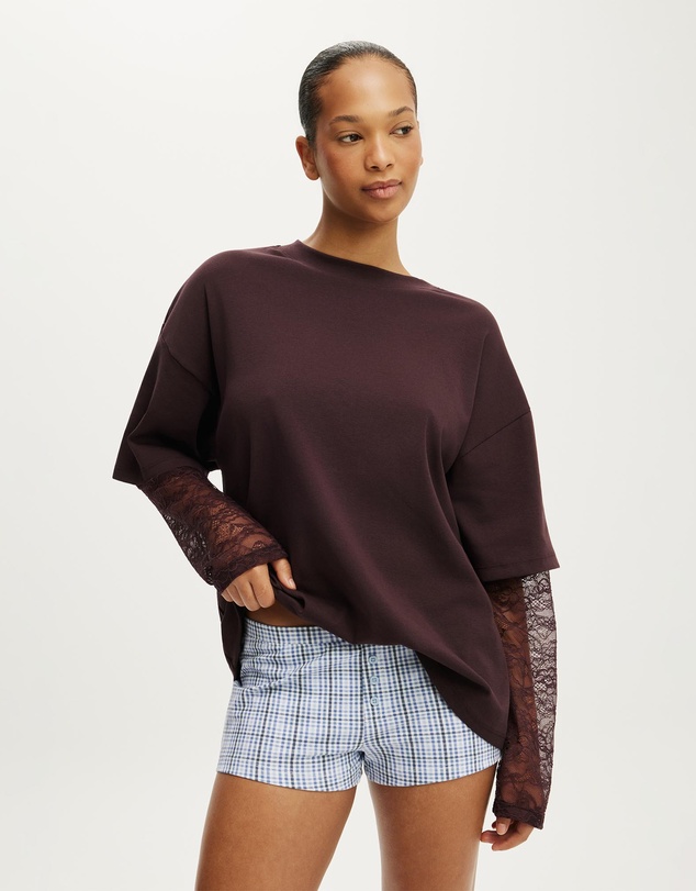 Cotton On Body - Oversized Layered Long Sleeve