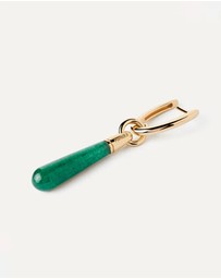 PDPAOLA - Green Aventurine Large Jupiter Hoop Earrings