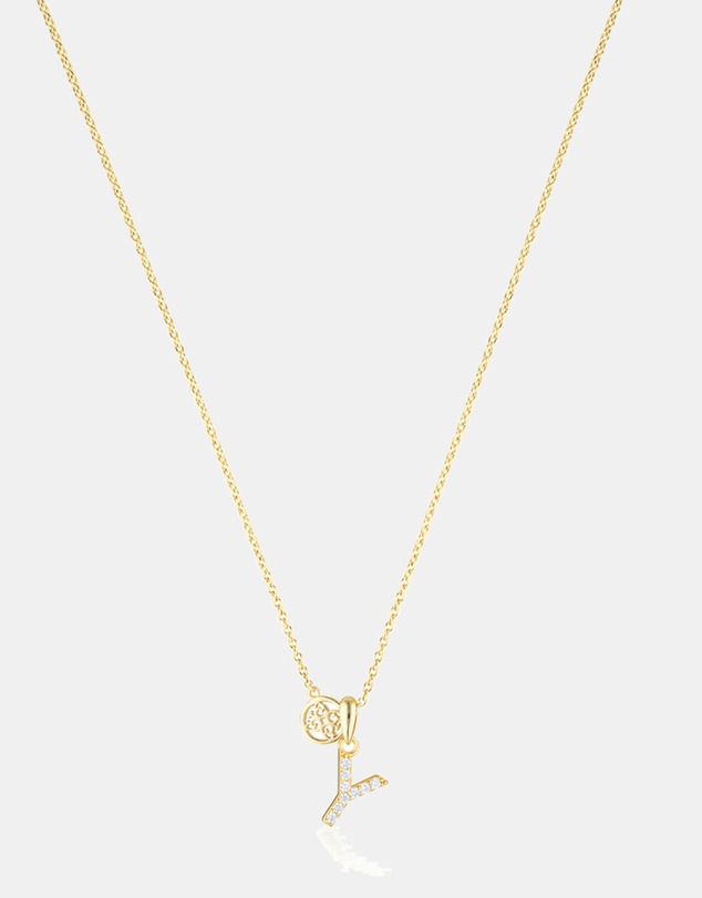 Georgini - Georgini Luxury Letters Y Initial Pendant Gold
