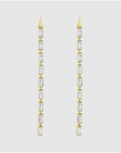Ted Baker - Isalie Crystal Baguette Slinky Drop Earrings