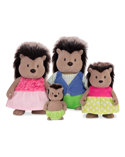 Lil Woodzeez - The McBristly Porcupines Miniature Animal Figurine Set