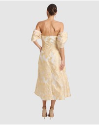 Romance by Honey and Beau - Seanna Off Shoulder Midi Dress