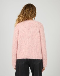 All About Eve - Devon V Neck Jumper Pale Pink