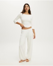 Cotton On Body - Dreamy Soft Pointelle 3/4 Long Sleeve Top