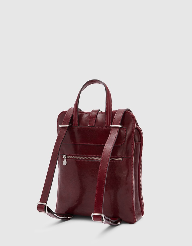 Florence - The Emma Red 3-in-1 Convertible Backpack