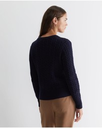 Sportscraft - Cable Merino Cotton Cardigan