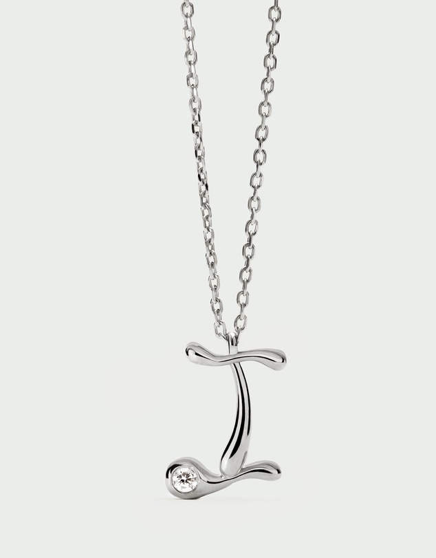 PDPAOLA - Initial 2026 I Silver Pendant Necklace