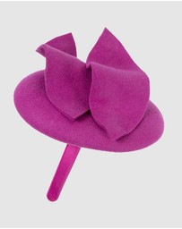 Max Alexander - Felt Winter Fuchsia Pillbox Fascinator