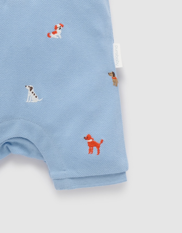 Purebaby - Polo Growsuit- Kids-Babies