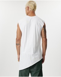 Surrounded By Ghosts - The Graftonite Asymmetrical Cotton Tail Muscle T-Shirt