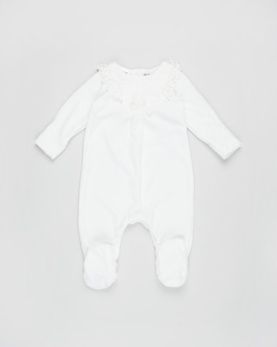 Velour Lace Romper - Babies