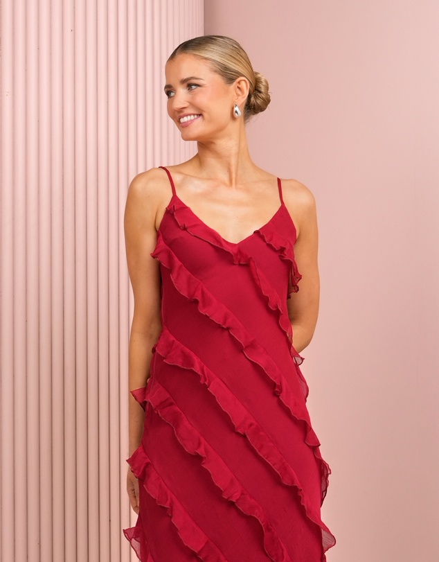 Azzurielle - Priscilla Ruffle Maxi Dress