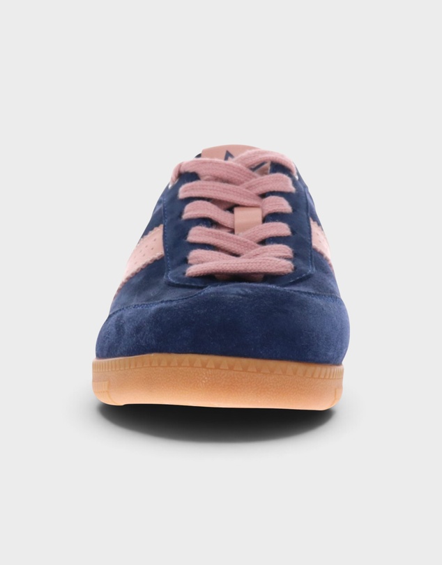 Mia Vita - Ramona II Lace-Up Casual Sneaker - Royal Blue/Blush