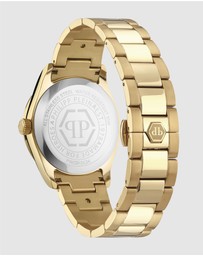 Philipp Plein - Queen 38mm Black Dial and Gold-tone bracelet
