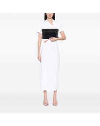 Pre-Loved by Azura Reborn - Pre-Loved Canvas Canapa Studded Vernice Clutch