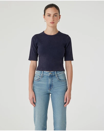 Nobody Denim - Panelled Rib T-Shirt