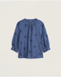 Seasalt - Seasalt Cornwall Blue Moor Grass A-Line Shirt