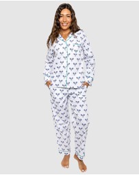 Sant And Abel - Women's Tennis Navy Long PJ Set