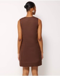 AERE - Orla Linen U-Neck Mini Dress