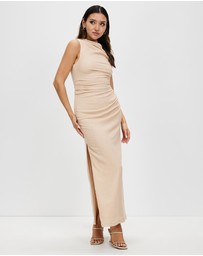 Third Form - Electric Tucked Maxi Tank Dress