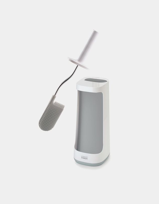 Joseph Joseph - Flex™ Plus Toilet Brush with Storage Caddy (Grey/White)