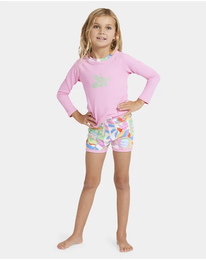 Billabong - Girls 0 to 5 Sun Shift Rash Vest Set