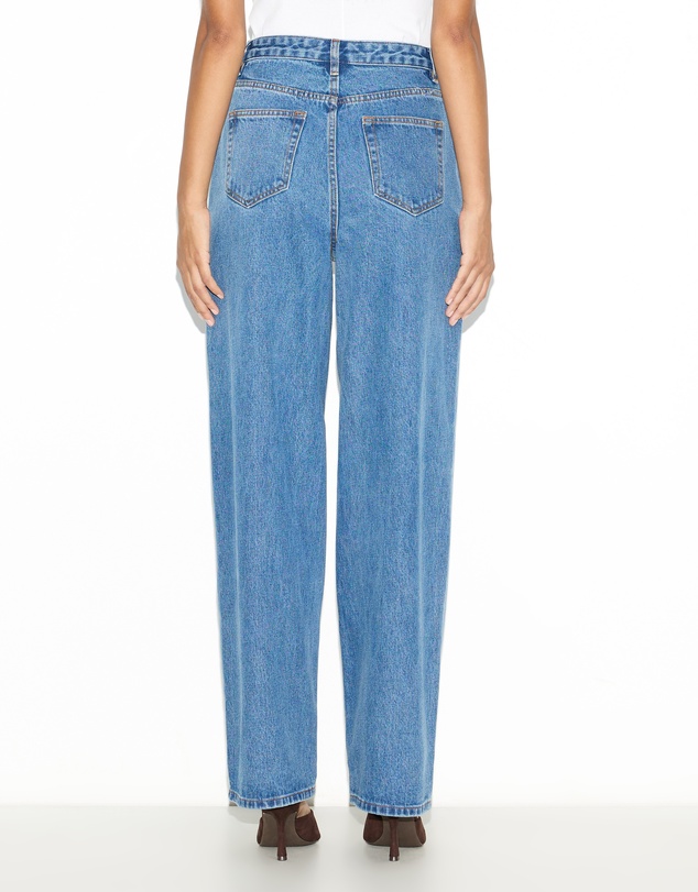 Dazie - Naples Pleat High Waisted Relaxed Jeans