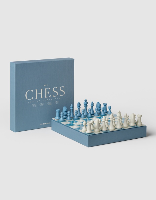 Printworks - Printworks Classic Chess-Dusty Blue
