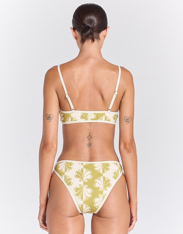 Poolside Paradiso - Shelborne Summer Bikini Top - Palm