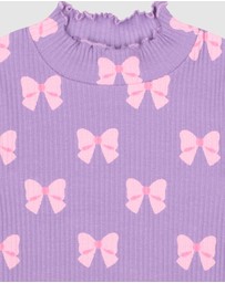 Huxbaby - Bow Rib Skivvy - ICONIC EXCLUSIVE - Babies-Kids