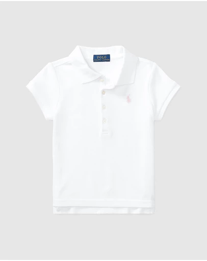 Polo Ralph Lauren - Stretch Cotton Mesh Polo Shirt - Kids