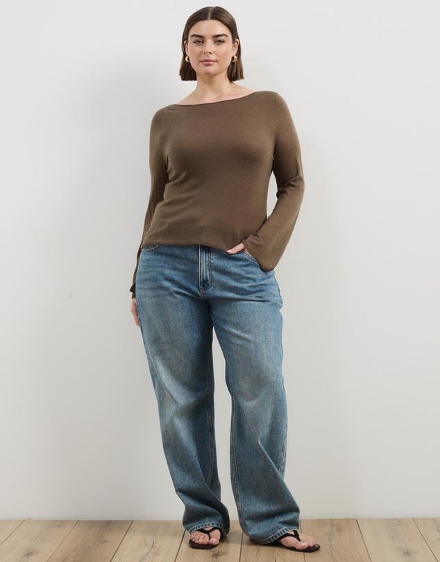Atmos&Here Curvy - Bella Fine Knit Top