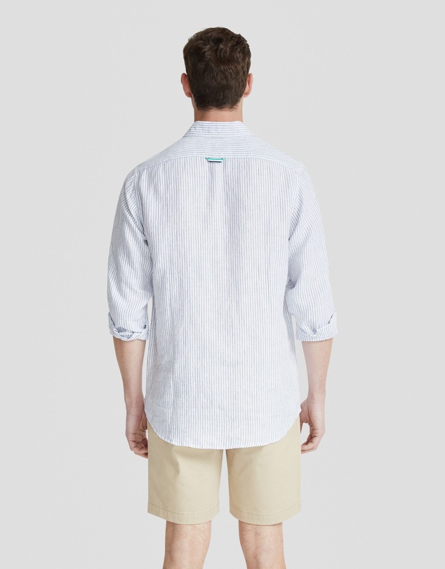 Oxford - Holloway Pure Linen Stripe Shirt