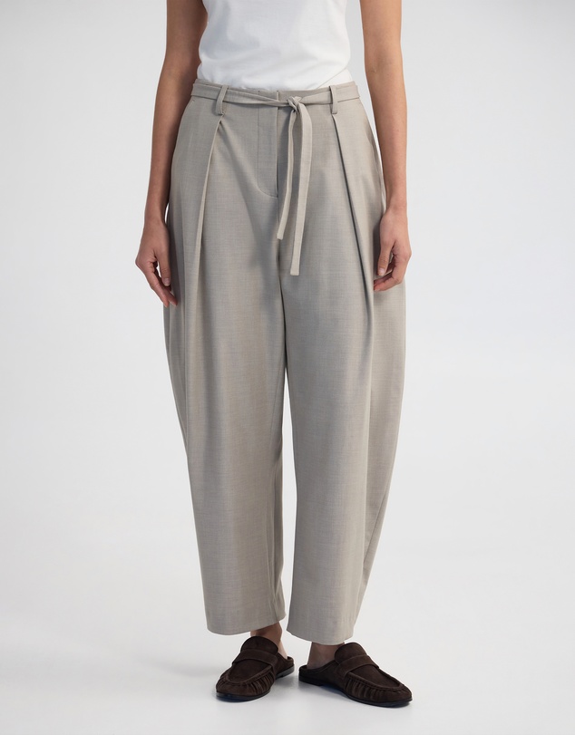 Oxford - Monique Barrel Leg Wool Blend Pant