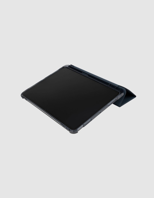 Tucano - Tucano Satin Folio Case Dark Blue for iPad Air 11 Inch M3 M2 2024 with Pencil Holder and Stand