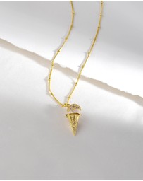 Wanderlust + Co - Cafe W+Co Ice-Cream Gold Necklace