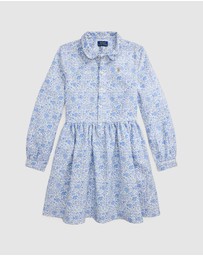 Polo Ralph Lauren - Floral Cotton Oxford Shirtdress - Teens