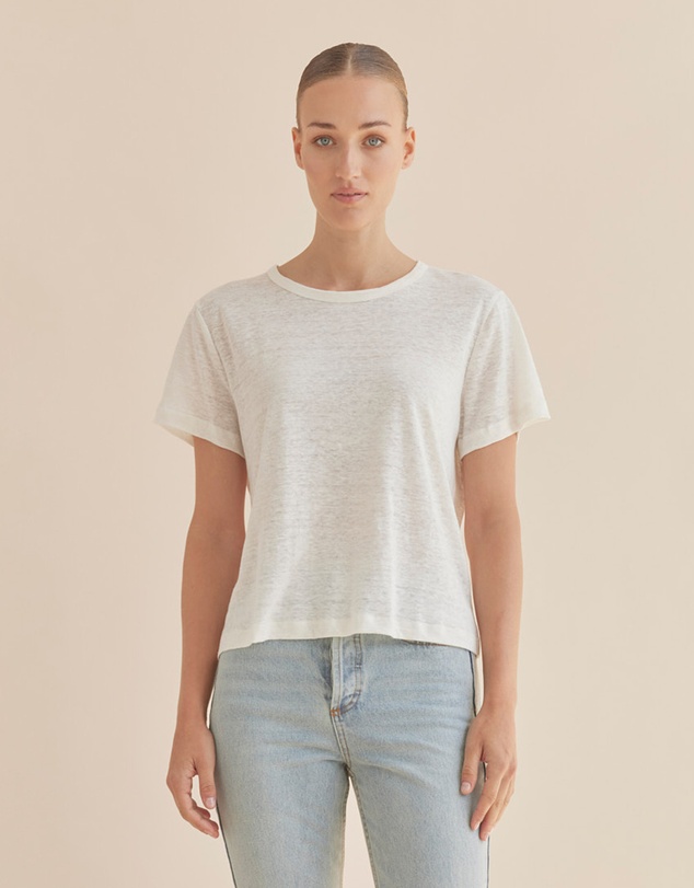 Amelius - Coogee Linen Crew Neck Tee