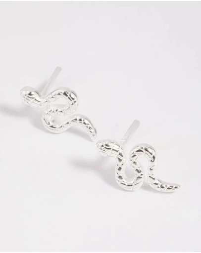 Lovisa - Sterling Silver Snake Stud Earrings