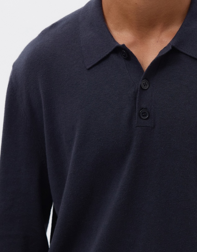 AERE - Premium Linen Blend Relaxed Knit Polo